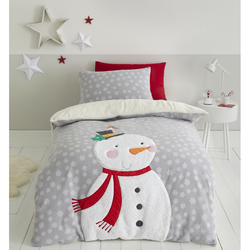 Cosy Snowman Scatter Cushion with inner