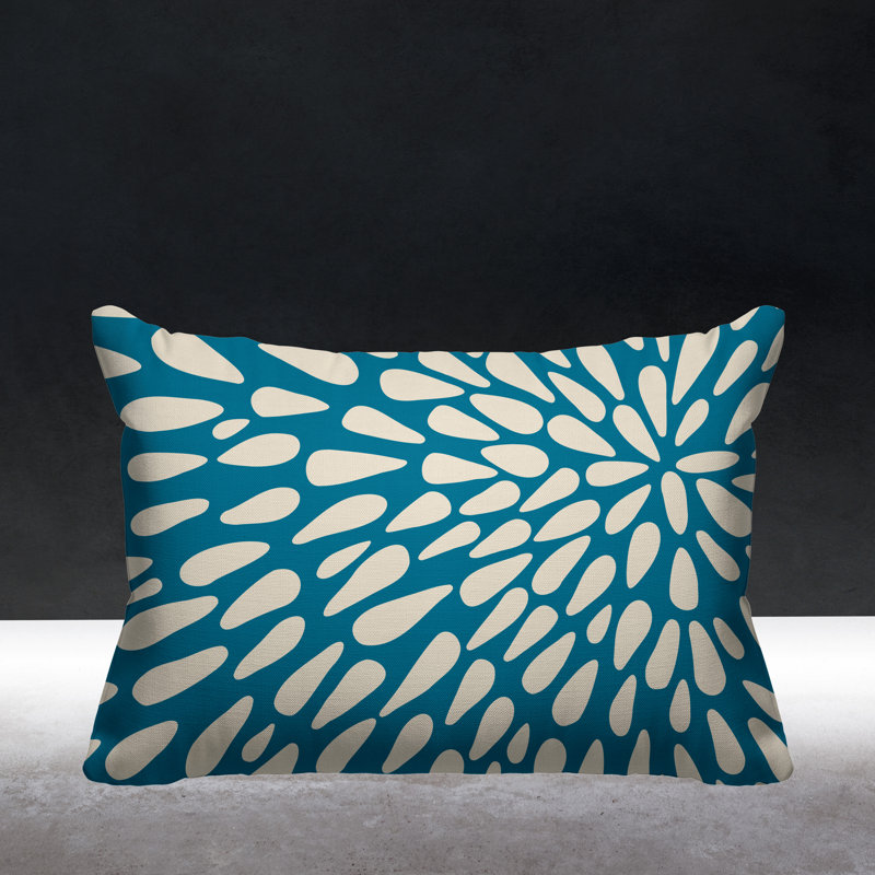 Housse de coussin d'extérieur et insert, Turquoise