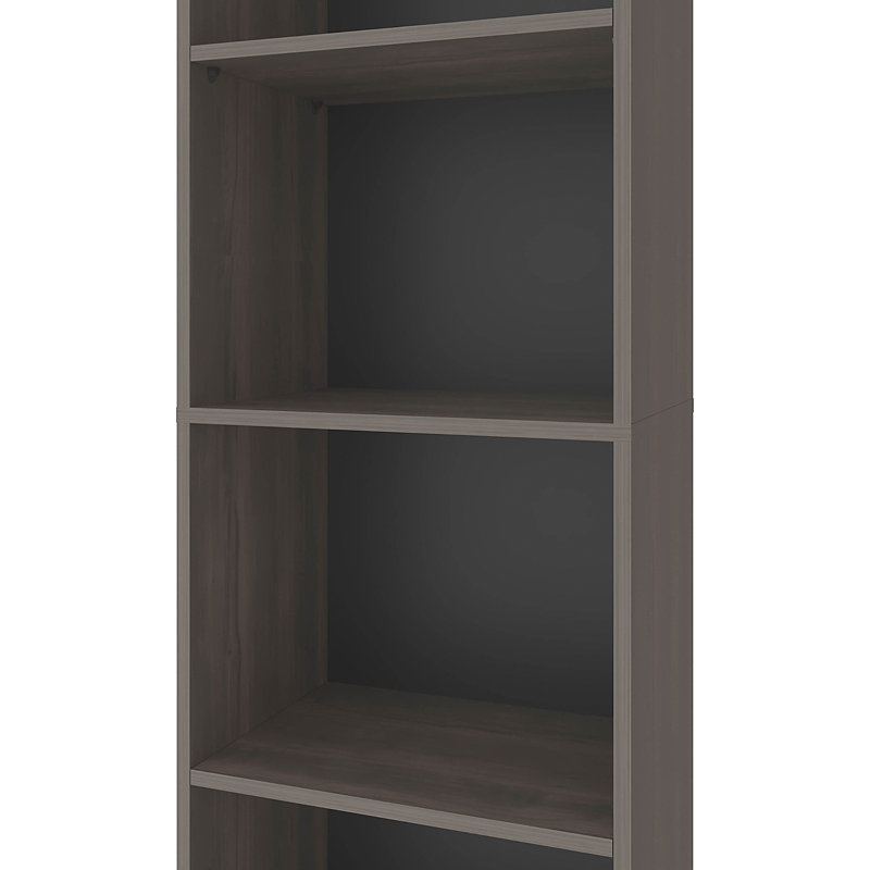 Bibliothèque avec rangement ouvert et 5 tablettes