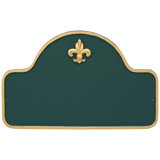 Fleur de Lis Lexington Arch Standard Two-Line Address Sign Plaque