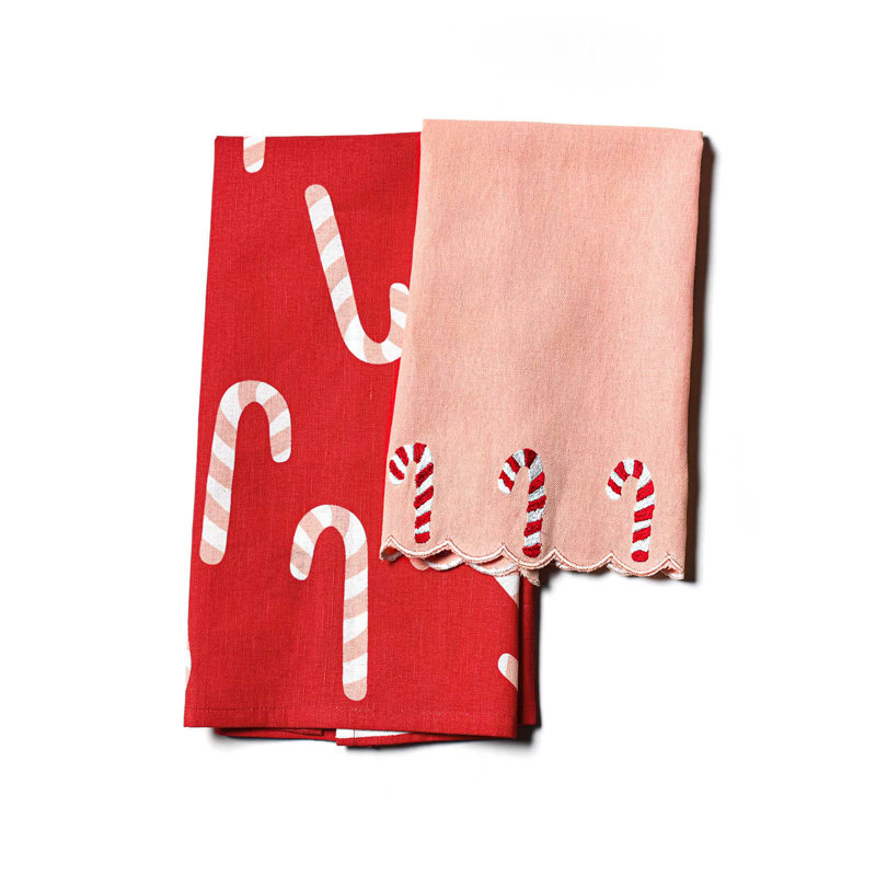 Candy Cane Towels 2 Piece Set
