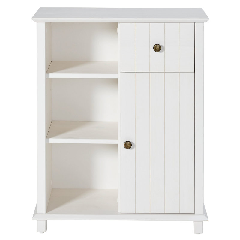 Kiam Solid Wood 60cm W 1 - Drawer Chest of Drawers, White