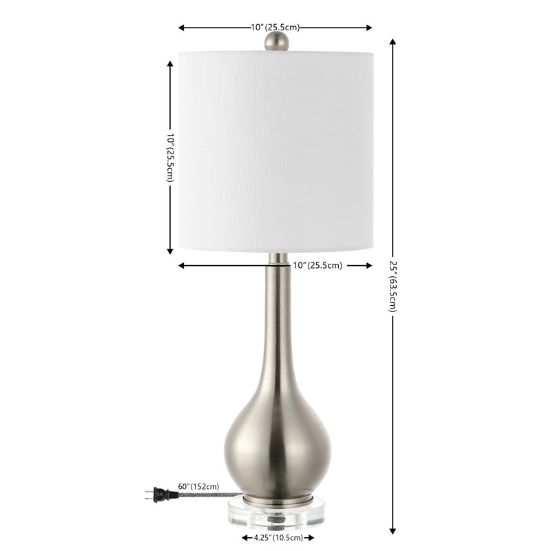 Bucherie Metal Table Lamp, Nickel
