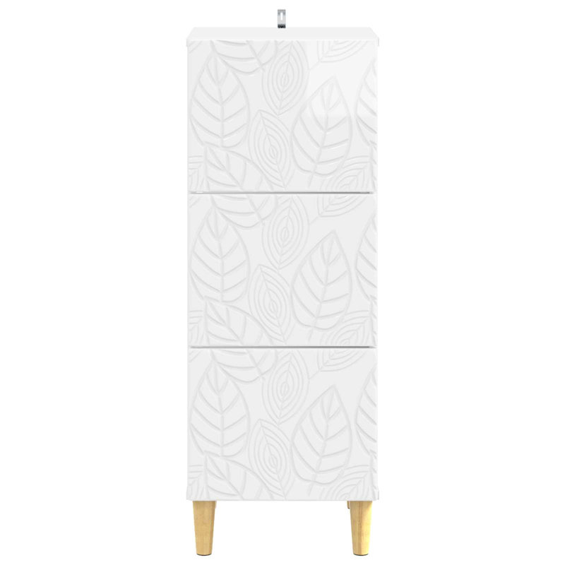 Rectangle Accent Chest, High Gloss White