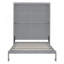 Grand lit escamotable mural avec tablettes, gris-1933686014