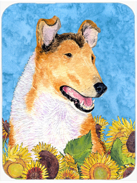 Planche à découper en verre collie east urban home