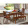 Valletta 4 - Person Solid Wood Top Four Leg Dining Set