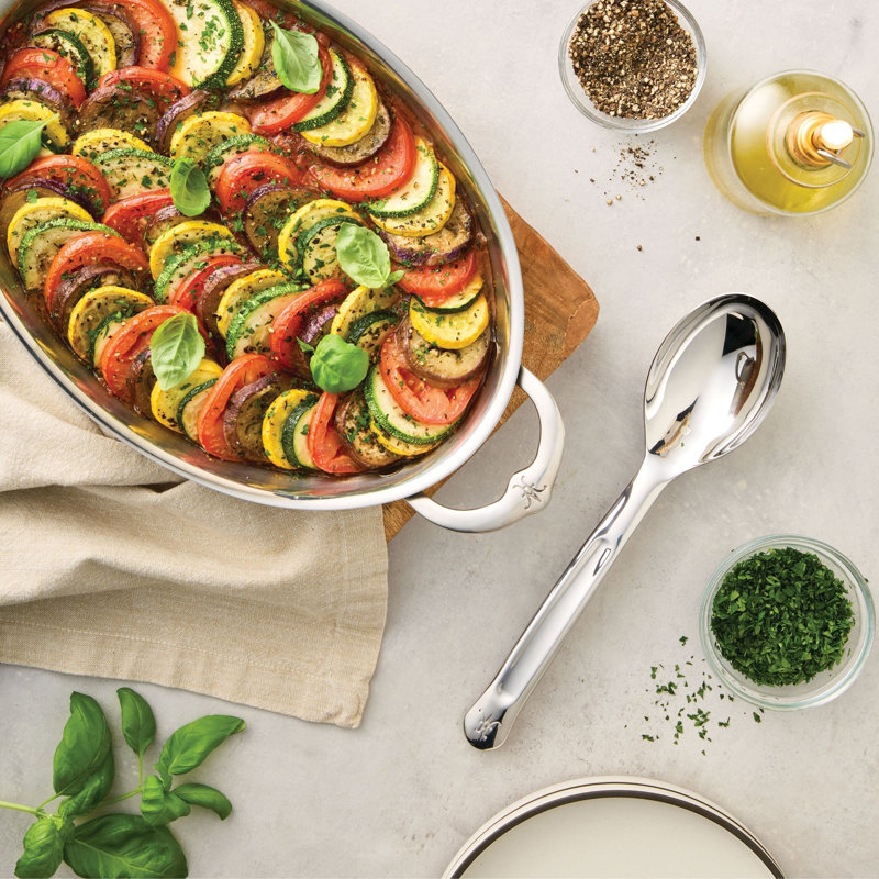 10.5-Inch Stainless Steel Solid Serve Spoon