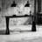58.3" Narrow Entryway Table Console Table, Black Manufactured Wood Sofa Table with Crossed Legs for Hallway