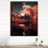 Horloge murale moderne Lakehouse rose du soleil levant