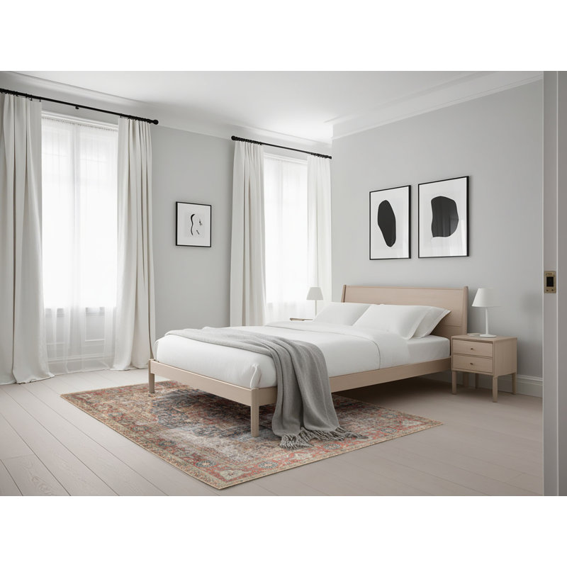 Tapis traditionnel noir / gris, Rectangle 5 pi x 7 pi