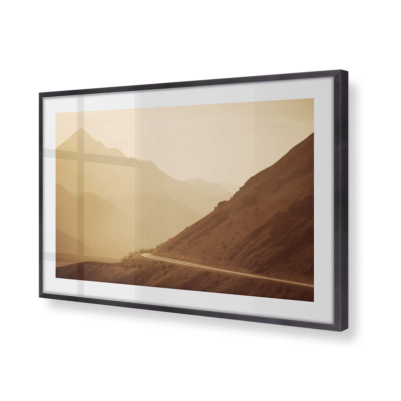 «Peaceful Mountain Drive I», Zinc patiné, H 12,25 po x l 15,25 po