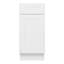 Armoire de base à 1 tiroir et 1 tablette l 15 po x H 34-1 / 2 po x P 24 po Blanc Prêt à assembler (RTA)