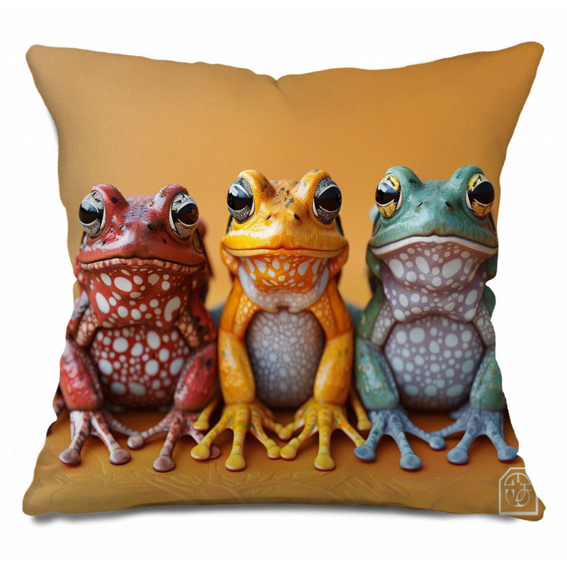  Reversible Throw Pillow, 16"H x 16"W