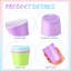 100 Pcs 12 Oz Disposable Plastic Party Cups, Rainbow Color Drinking Cups, Durable & Lightweight Reusable For Parties, Holidays, Events & Home Use (Pastel)