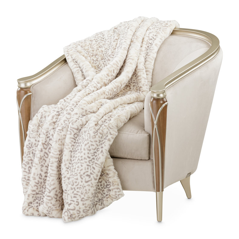 Snow Leopard Throw Blanket