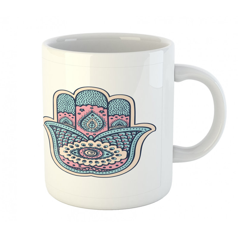 Grande tasse à café hamsa