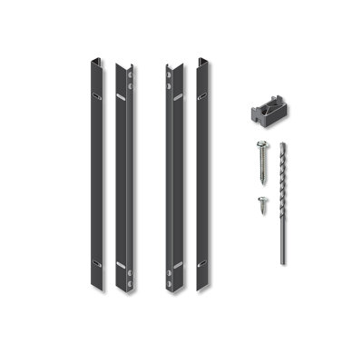 Adjustable Slat Fence Frame Kit by OUTDECO