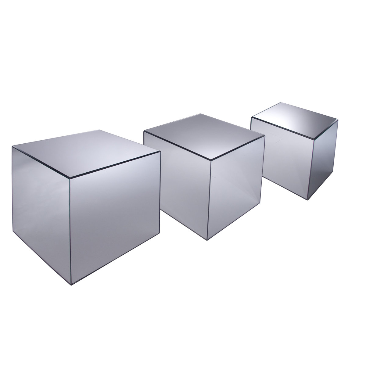 Cal-Mil Acrylic Mirror Cube Risers | Perigold