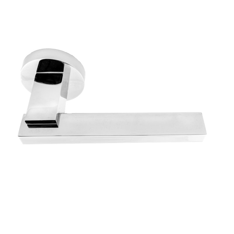 Alpine Lever 96 Passage Set, Polish Stainless Steel, 2.75"