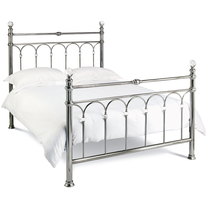 Metal Bed, Double (4'6), Antique Nickel
