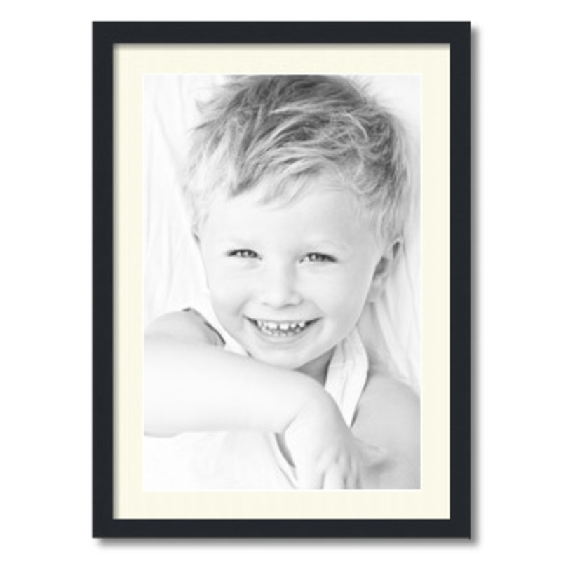 Matte Picture Frame with Mat, Brilliant White