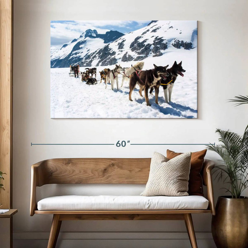 Alaska Dog Sledding, 32" H x 48" W