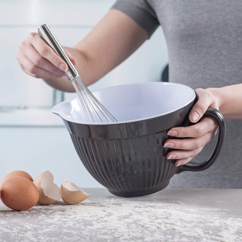 Melamine Mixing Bowl Jug 20cm, Dark Grey
