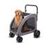 Poussette pour animaux de compagnie à 4 roues avec capacité de poids de 160 lb