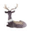Cerf assis en mousse de velours