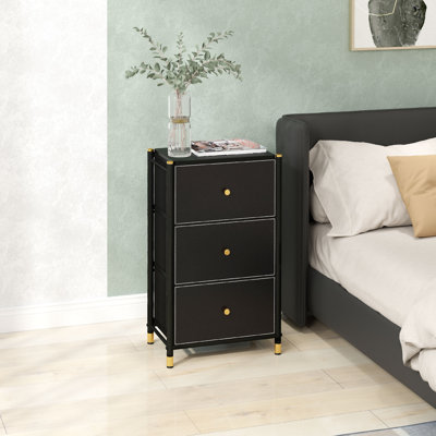Aisla 46cm W 3 - Drawer Chest of Drawers