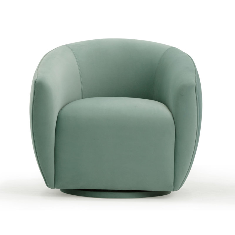 Velvet Swivel Chair, Sea
