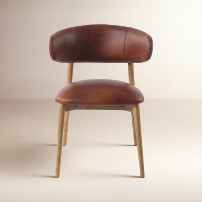Olimpio Genuine Leather Dining Chair