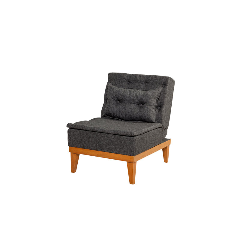 Fauteuil demi-tonneau l 23,62 po Cabrera, Anthracite
