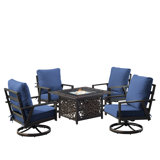 Aaleyah Outdoor 6 - Piece Conversation Set