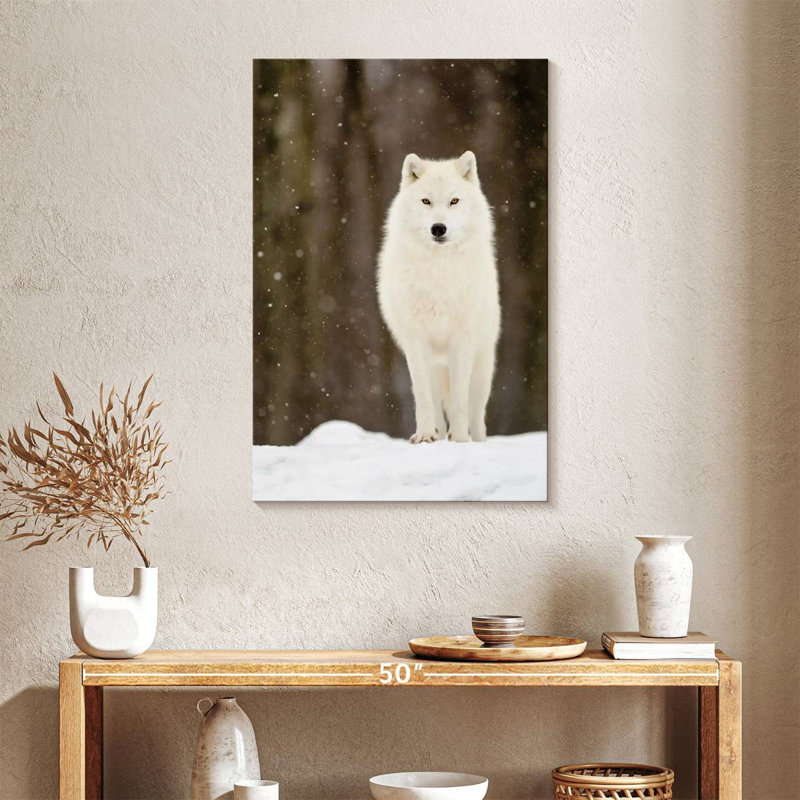 Magnifique loup, H 36 po x l 24 po