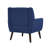 Jaqueze Upholstered Blue Polyester Tufted Square Arm Accent chair-1087281863