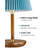 Cue Wood USB Table Lamp