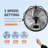 VEVOR 21.7'' Wall Mounted Fan Fan