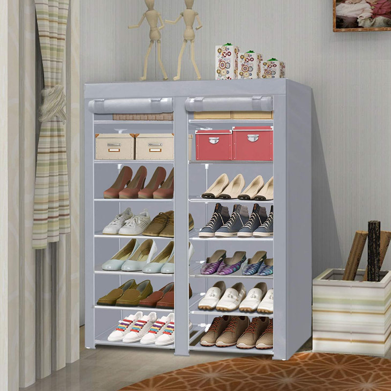 20 paires de rangement pour chaussures, Gris