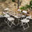 Rectangular Plastic Outdoor Dining Set-107531768-138411786