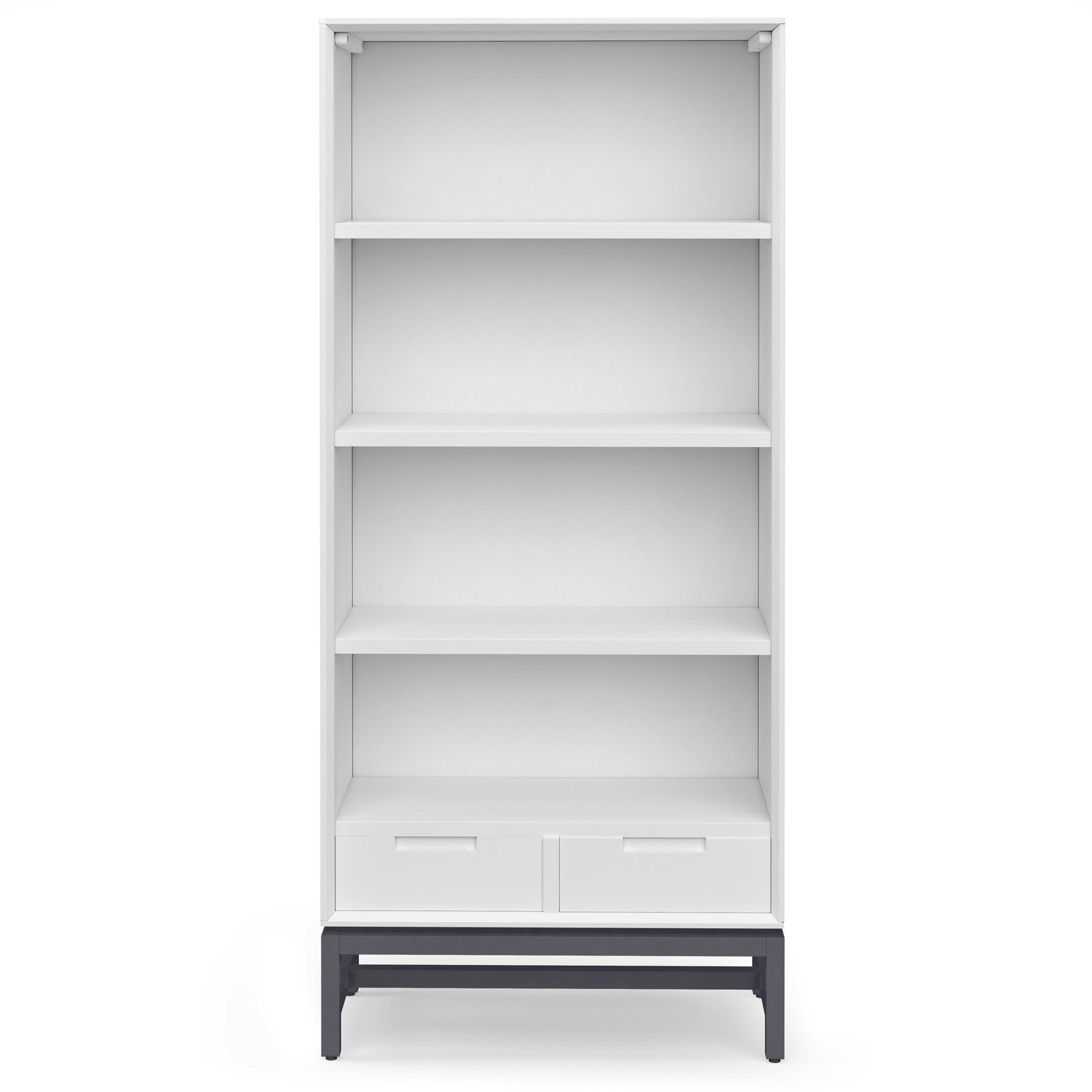 Banting 30" Bookcase, White/Black