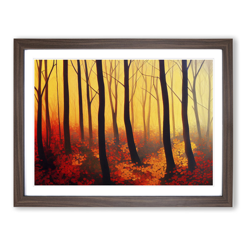 An Autumn Forest Sunrise Vol.1 - Single Picture Frame Print