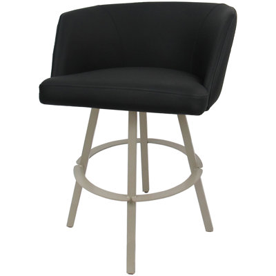 Tabouret de comptoir pivotant en métal Labawld sur base Warren