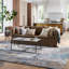 Tapis touffeté à la main à motif nougat / fer forgé gris Douwe-1590934378