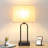 Jaira 18" Black Metal USB Table Lamp Set with Touch Control and Bulbs