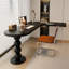 Bureau en bois massif en forme de L noir + bureau en acrylique-1577908186-1577908189
