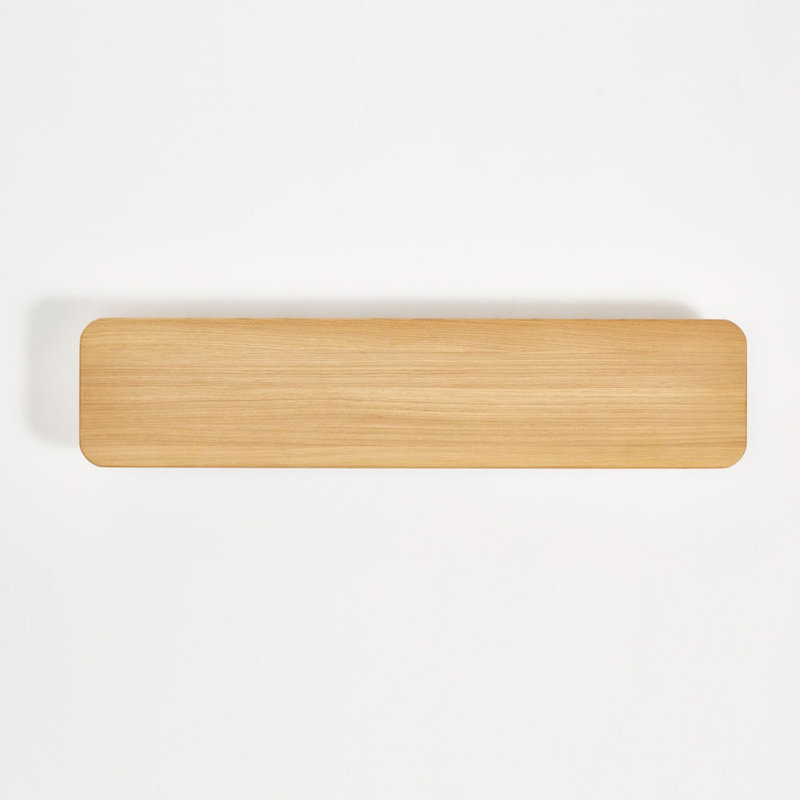 Bracket Wall Shelf, 35.43"W, Eucalyptus Grey