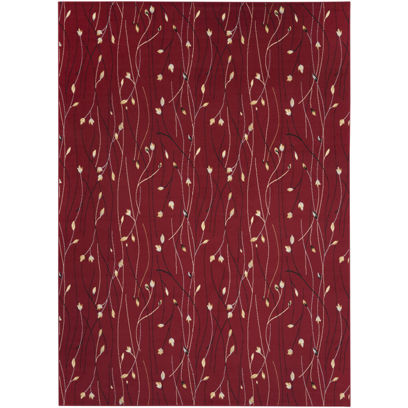 Yesima Floral Indoor Rug, Rectangle 8'6" x 12'