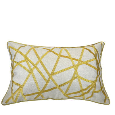 Embroidered Reversible Pillow Cover